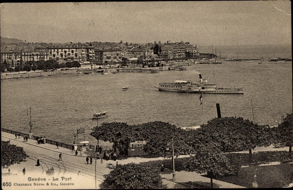 PC Genève Geneva Switzerland, harbor, steamer