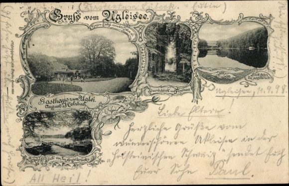 Ak Eutin in Ostholstein, Ukleisee, Uglei See, Gasthaus zum Uglei