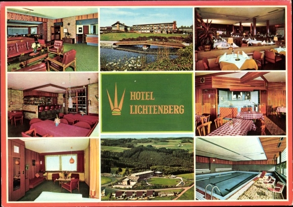 Ansichtkaart Lichtenberg Morsbach in de wijk Oberberg, Hotel Lichtenberg, interieur