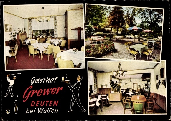 PC Deuten Wulfen Dorsten in Westphalia, Gasthof Grewer, interior view