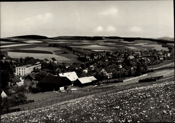 Postcard Gelenau in the Ore Mountains, panorama
