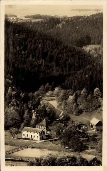 Ak Berga an der Elster Thüringen, Clodramühle, Ausflugslokal, Inh. Walter van Riesen