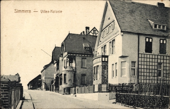 Postcard Simmern im Hunsrück, villa colony