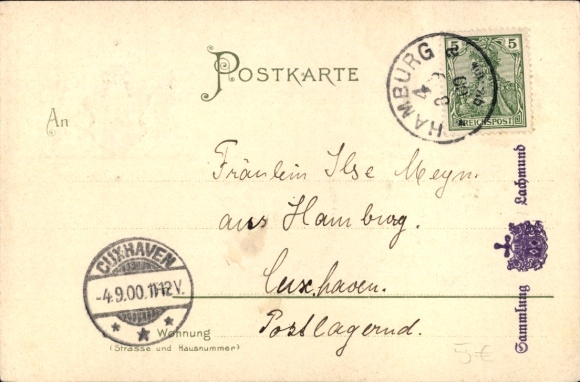 Embossed coat of arms Postcard Hamburg Nord Hohenfelde, Kuhmühlenteich, church, pier