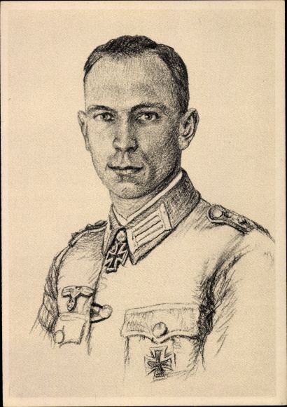 Künstler Ak Graf, Oskar, Karl Torley, Ritterkreuzträger, Portrait, Inf. Rgt. 60