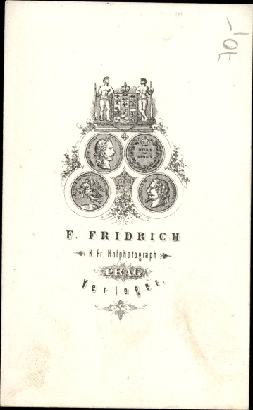 CdV Teplice Teplitz Reg. Aussig, view from the Königshöhe towards the evangelical church