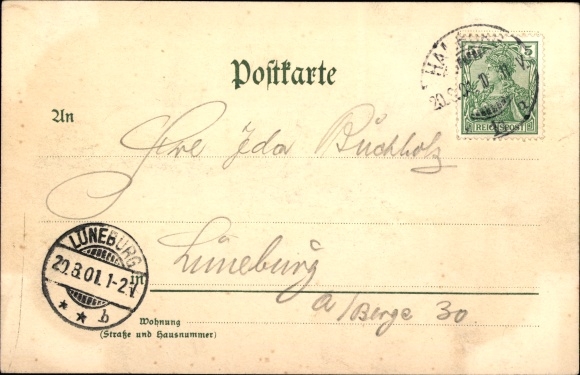 Passepartout PC Hamburg North Uhlenhorst, Feenteich, lilac