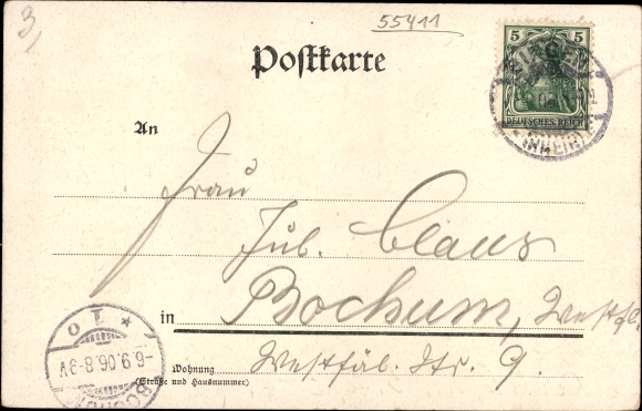 Artist PC Oenike, Karl, Kaub am Rhein, Rheinserie, No. 7, The Palatinate