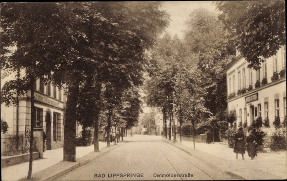 Ak Bad Lippspringe in de wijk Paderborn, Detmolderstrasse