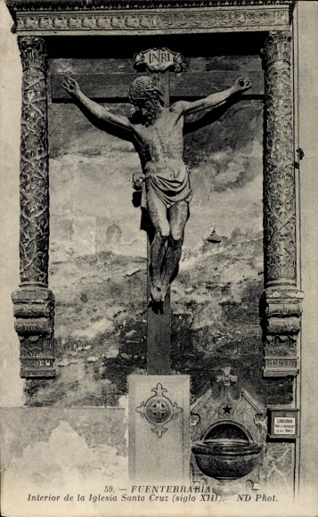 KP Fuenterrabía Fuenterrabía País Vasco, Wnętrze Iglesia Santa Cruz
