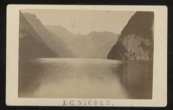 CdV Photo The Königssee in Bavaria, with Steinernes Meer and Schönfeldspitze
