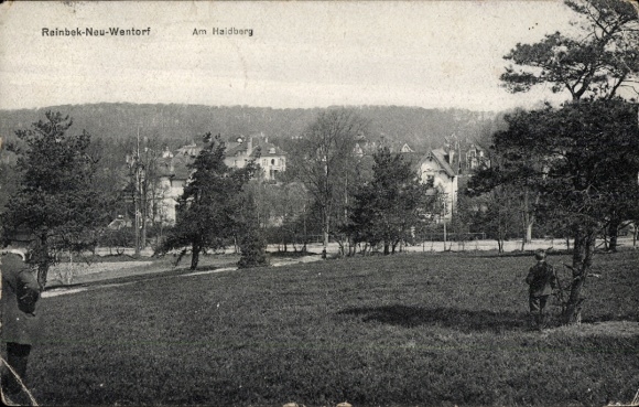 Postcard Neu Wentorf near Hamburg in Schleswig Holstein, part of the Haidberg