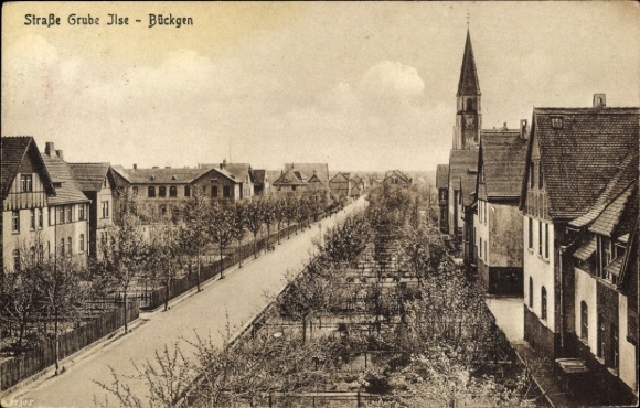 Postcard Bückgen Großräschen in Lower Lusatia, street Grube Ilse