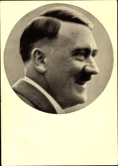 Postcard Führer and Reich Chancellor Adolf Hitler, portrait, Men of the Time No. 91