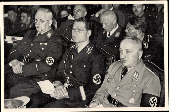 Collective picture Rudolf Hess in SS uniform, SA leader, Congress d. Working front, compilation no. 8 picture 170