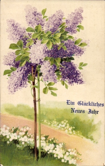 Happy New Year, blooming lilac