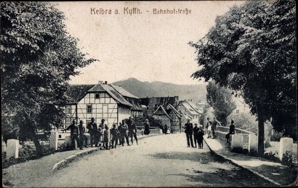 Ak Kelbra am Kyffhäuser, Bahnhofstrasse
