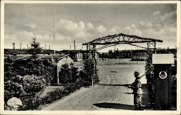 Postcard Stapelermoor Stapeler Moor Uplengen Ostfriesland, RAD, Reich Labor Service camp department 7/192