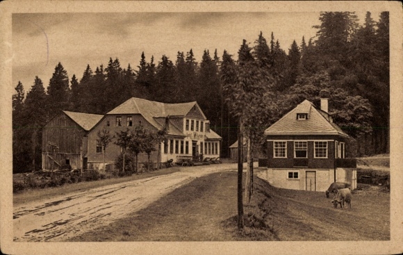 Postcard Clausthal Zellerfeld Oberharz, mountain inn "Zum Auerhahn"