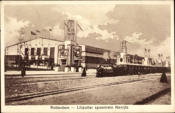 Ak Rotterdam Südholland Niederlande, Liliputter spoortrein Nenijto