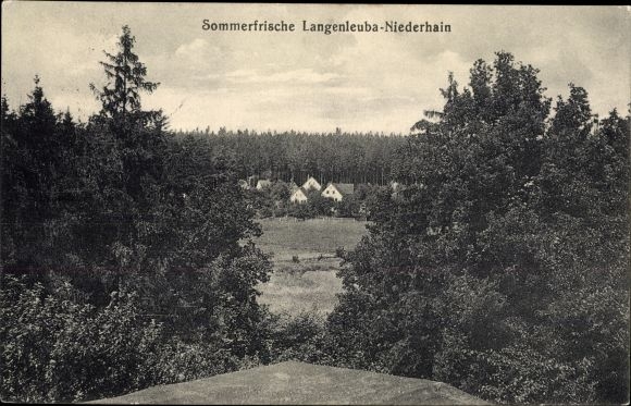 Ansichtkaart Langenleuba Niederhain Thüringen, Panorama