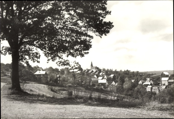 Postcard Meura in the Thuringian Forest, panorama