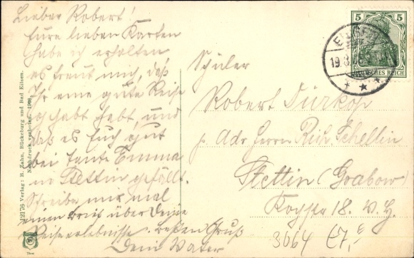Postcard Bad Eilsen Lower Saxony, bridge