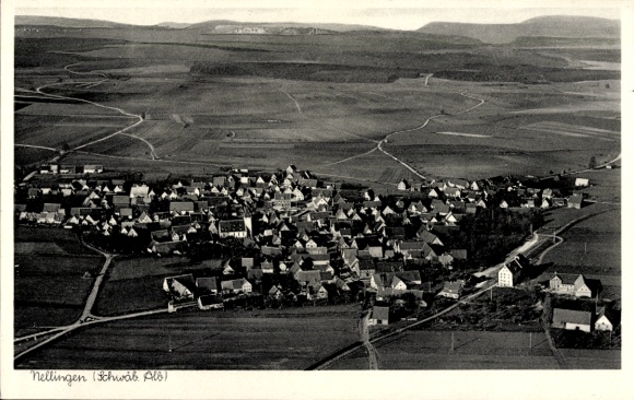 Ak Nellingen in Württemberg, Fliegeraufnahme