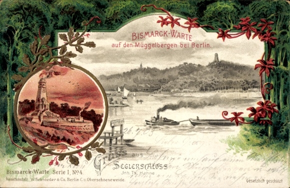 Chromo-Litho Berlin Köpenick, Bismarckwarte, Müggelberge