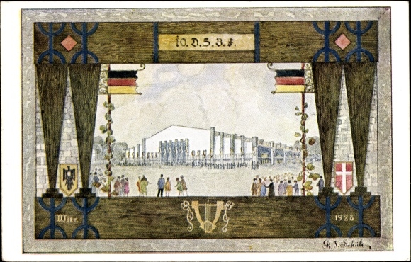 Artist PC Vienna, 10th German Singers&#39; Festival 1928, Singers&#39; Hall