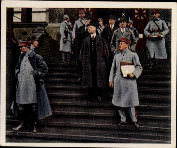 Collector's picture The Post-War Period No. 61, January 1923, occupation of the Ruhr area, arrest of Fritz Thyssen