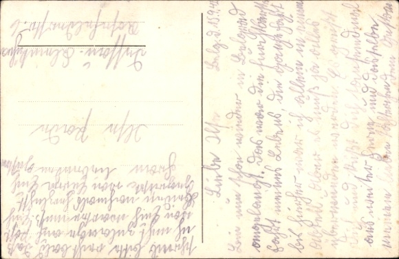 Postcard German Wehrmacht, song Lili Marlen, Enemy soldiers can no longer hear the song