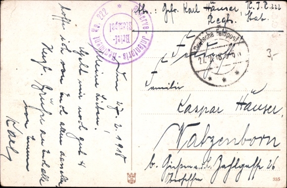 Künstler Ak Engelhard, P.O.E., In's Feld, Soldat zieht in den Krieg