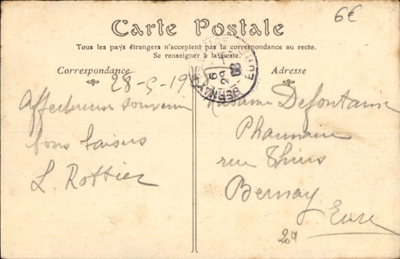 Postcard Villennes sur Seine Yvelines, Panorama sur Poissy