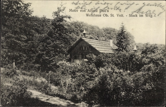 PC Vienna 13. Hietzing Austria, Alfred Doll&#39;s Weinhaus Ob. St. Vitus