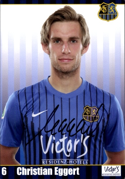 Autograph card footballer Christian Eggert, 1. FC Saarbrücken, autograph