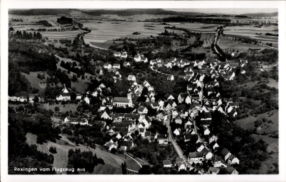 Ak Rexingen Horb am Neckar, luchtfoto
