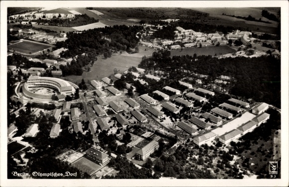 Ak Elstal Wustermark Brandenburg, Olympisches Dorf, Fliegeraufnahme, Klinke & Co. B 3