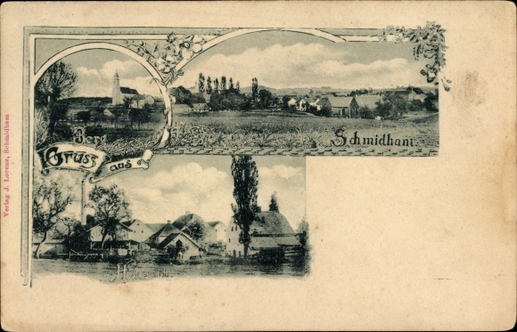 Ak Schmidtham Ruhstorf an der Rott Niederbayern, Ortsansichten, Berg