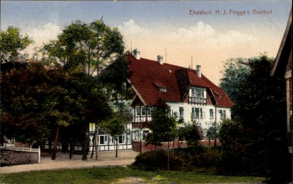 Ak Ehestorf Rosengarten in Niedersachsen, H. J. Prigge's Gasthof