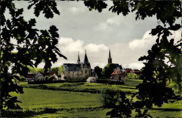 Picture PC Rheinböllen in the Hunsrück, village view, churches