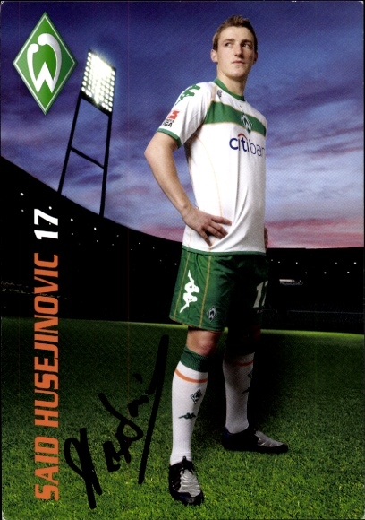 Autogrammkarte Fußballer Said Husejinovic, Werder Bremen, Autogramm