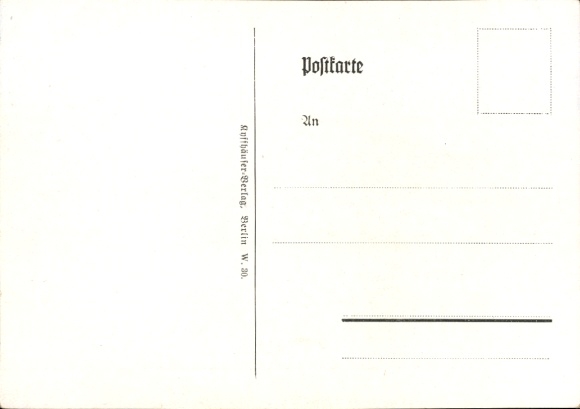 Artist Postcard Döbrich Steglitz, Parade formation, Free Rgt. 1 VI AK