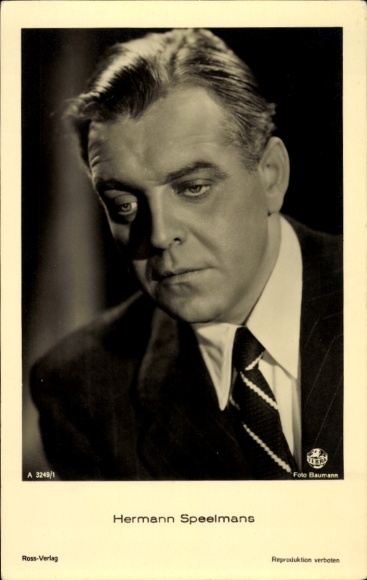 Ak Schauspieler Hermann Speelmans, Portrait, Ross Verlag A 3249/1