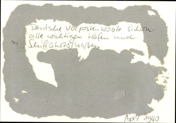 Photo Outpost boats of the German Navy occupy all important ports and shipping lanes
