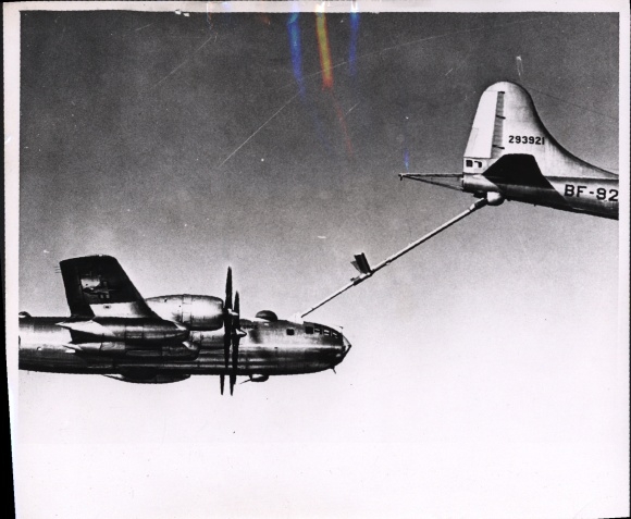 Photo American military aircraft, US Air Force, refueling in the air