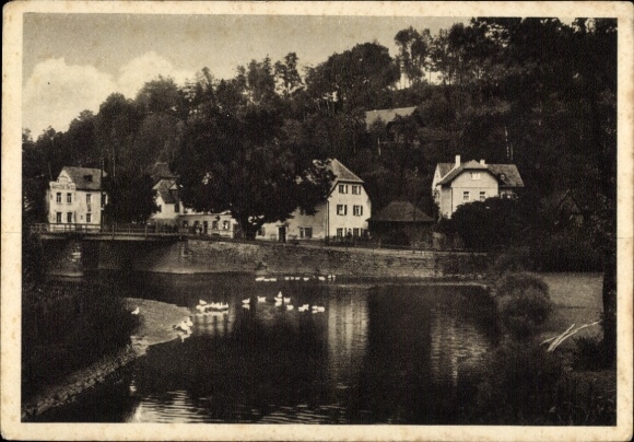 Postcard Schirnding in Upper Franconia, Am Mühlberg