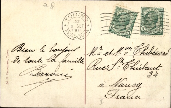 PC Torino Turin Piemonte, Eposizione Internazionale 1911, Palazzo delle Feste
