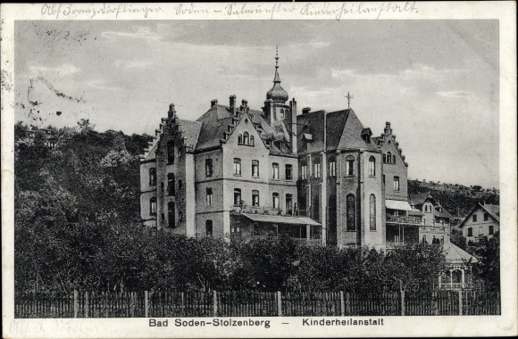 Ak Bad Soden Salmünster in Hessen, Stolzenberg, kindersanatorium