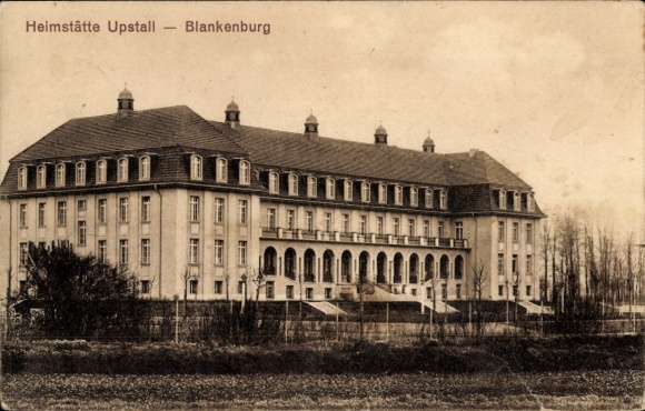 Postcard Berlin Weißensee Blankenburg, Heimstätte Upstall
